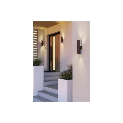 Eglo Vägglampa Montelauro Aluminium Rostig Up & Down 7W 800lm - 865 Dagsljus | IP65