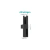 Eglo Vägglampa Montelauro Aluminium Svart Up & Down 7W 800lm - 865 Dagsljus | IP65