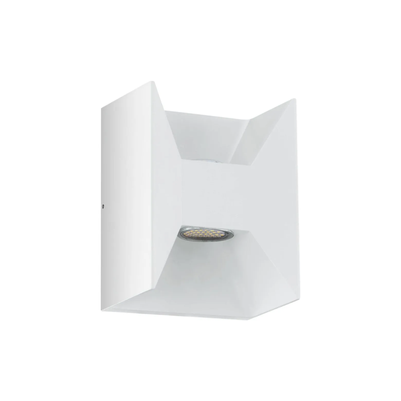 Eglo Vägglampa Morino Utomhus Aluminium Vit Up & Down 5W 460lm - 830 Varm Vit