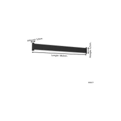 Eglo Vägglampa Neviano Stål Svart Up & Down 7W 1050lm - 830 Varm Vit | IP65