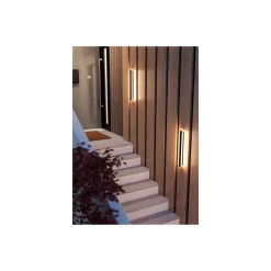 Eglo Vägglampa Neviano Stål Svart Up & Down 7W 1050lm - 830 Varm Vit | IP65