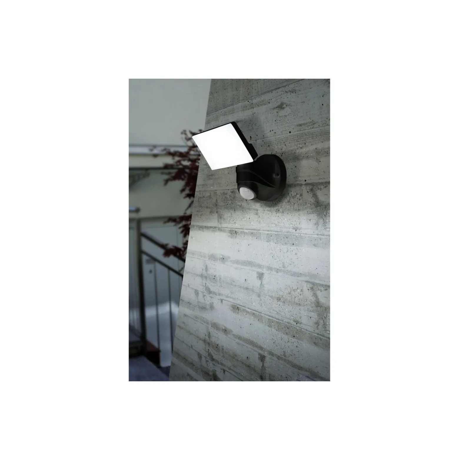 Eglo Vägglampa Pagino Svart 11W 2200lm - 850 Kallvit | IP44 - Rörelsesensor