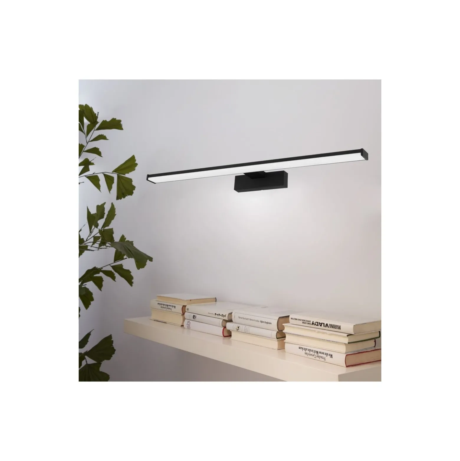 Eglo Vägglampa Pandella 1 Aluminium Svart Badrumsbelysning 11W 1350lm - 840 Kallvit | IP44