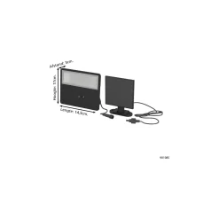 Eglo Vägglampa Panettieri Solar Svart 6W 860lm - 840 Kallvit | IP65 - Rörelsesensor