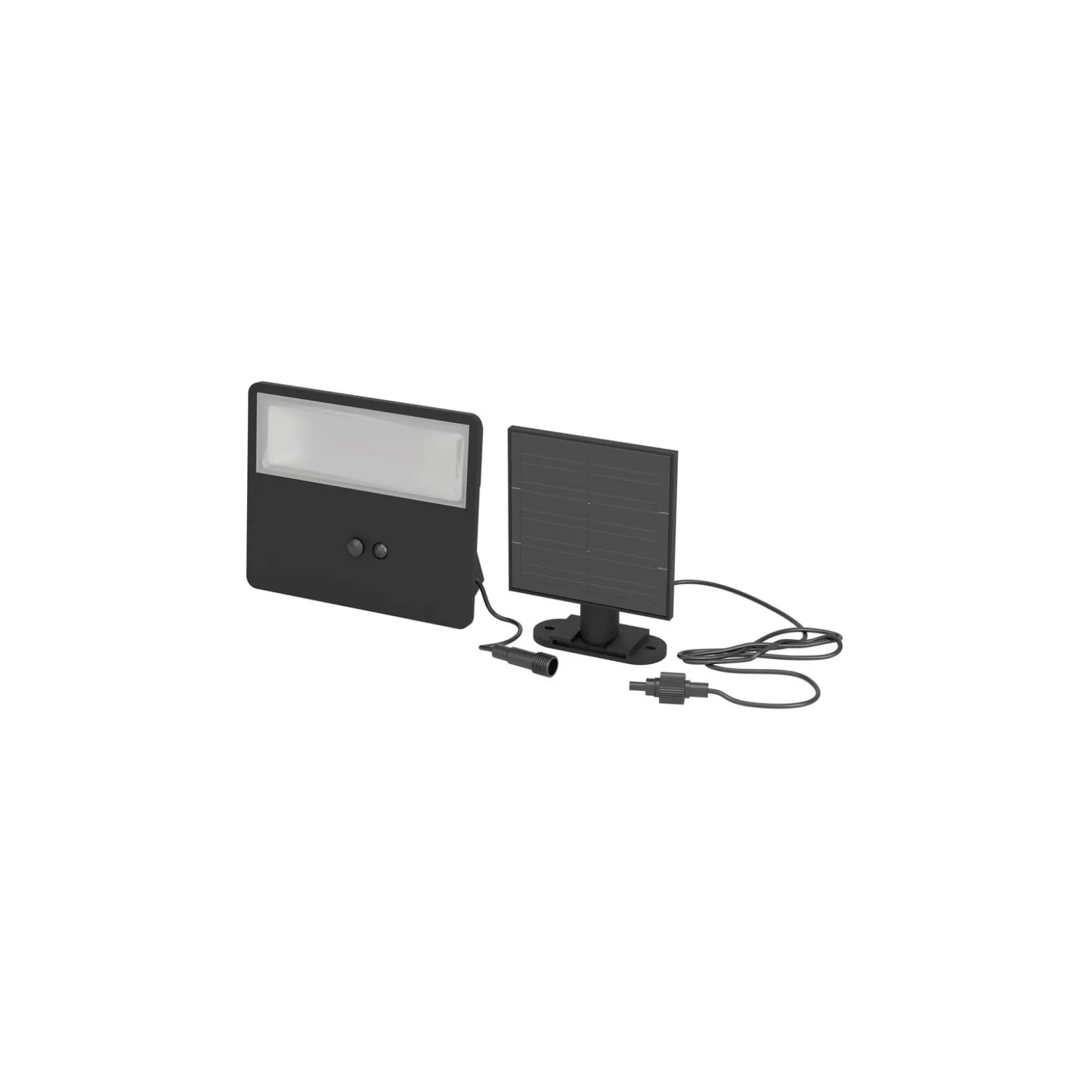Eglo Vägglampa Panettieri Solar Svart 6W 860lm - 840 Kallvit | IP65 - Rörelsesensor