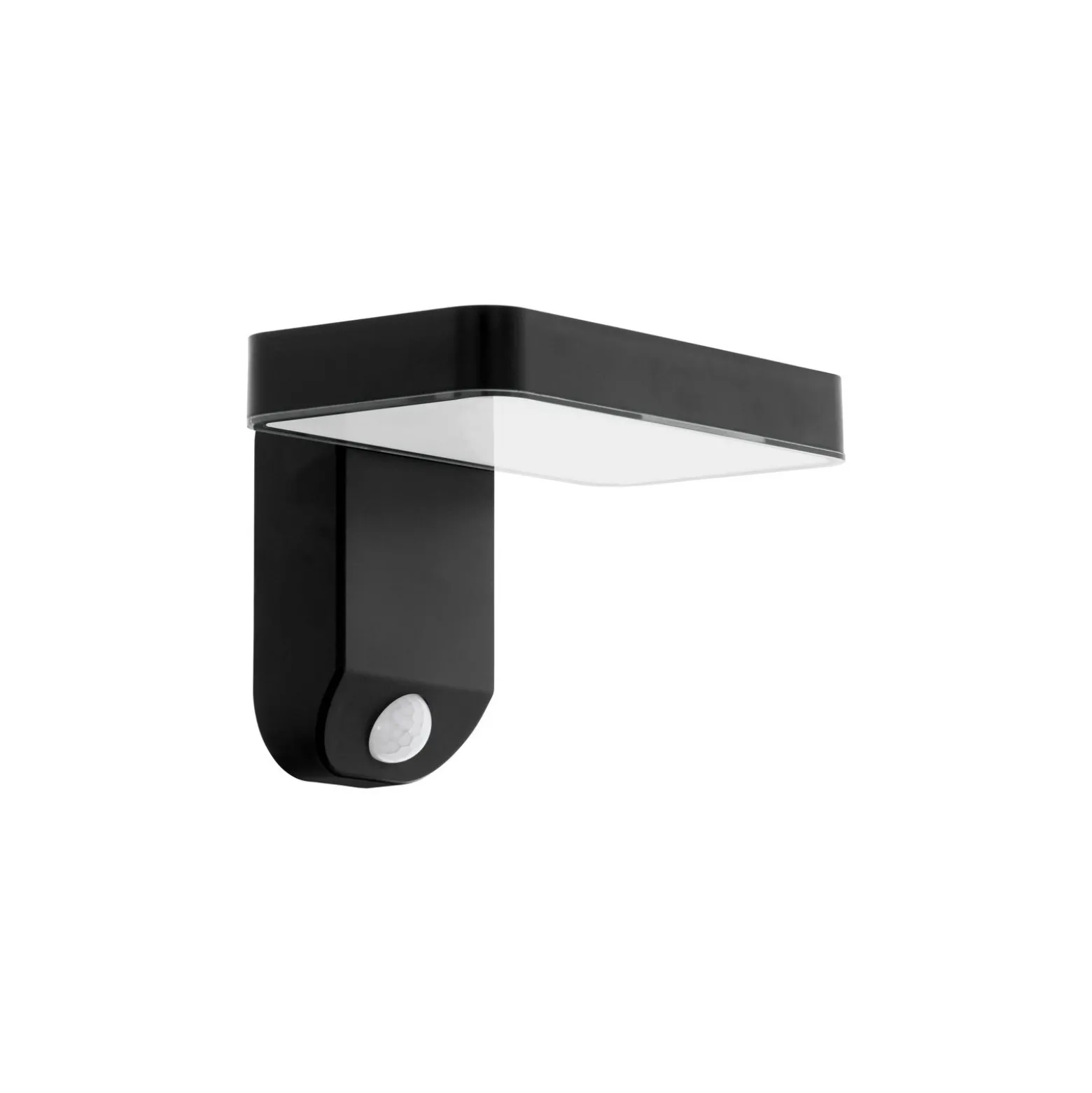 Eglo Vägglampa Pastion Solar Svart 4W 200lm - 830 Varm Vit | IP44 - Rörelsesensor