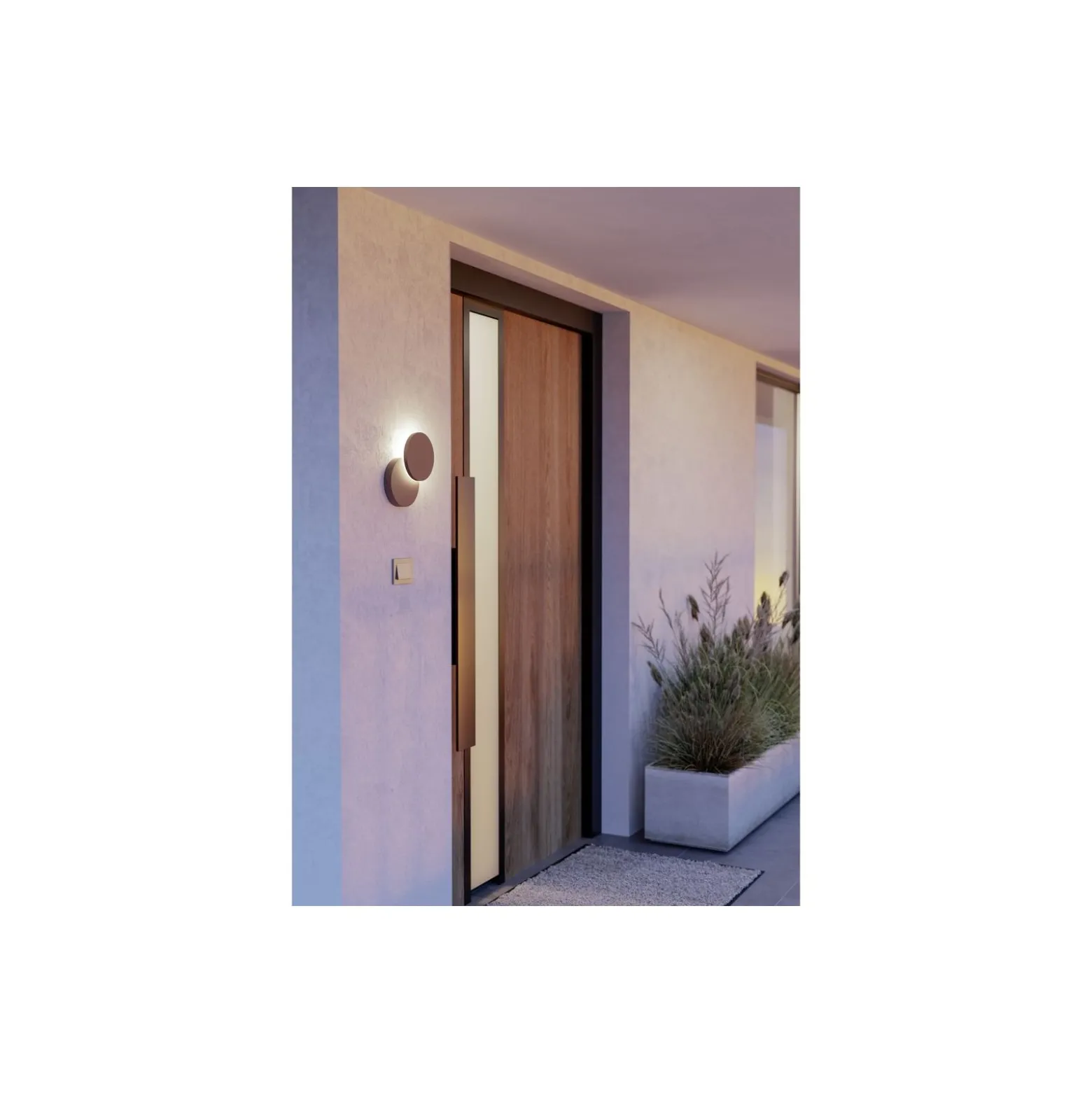 Eglo Vägglampa Pedersano Aluminium Rostig 8W 800lm - 827-840-865 CCT | IP44