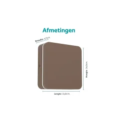 Eglo Vägglampa Pedersano Aluminium Rostig 8W 800lm - 827-840-865 CCT | IP44