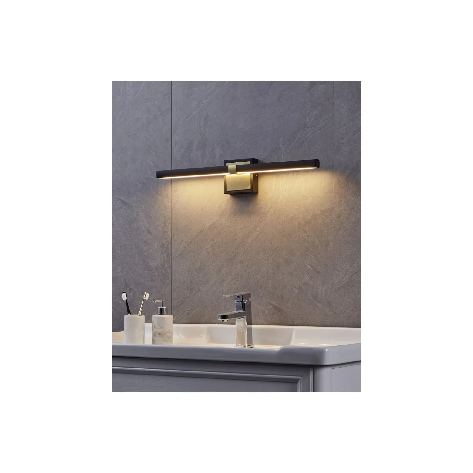 Eglo Vägglampa Peguera Aluminium Stål Svart 11W 1165lm - 830 Varm Vit | IP44