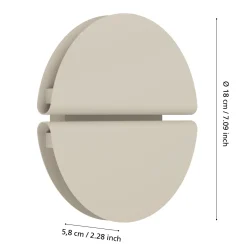Eglo Vägglampa Pianosa Rostfritt Stål Sanded 45W 620lm - 827-865 Justerbar Vit | IP44
