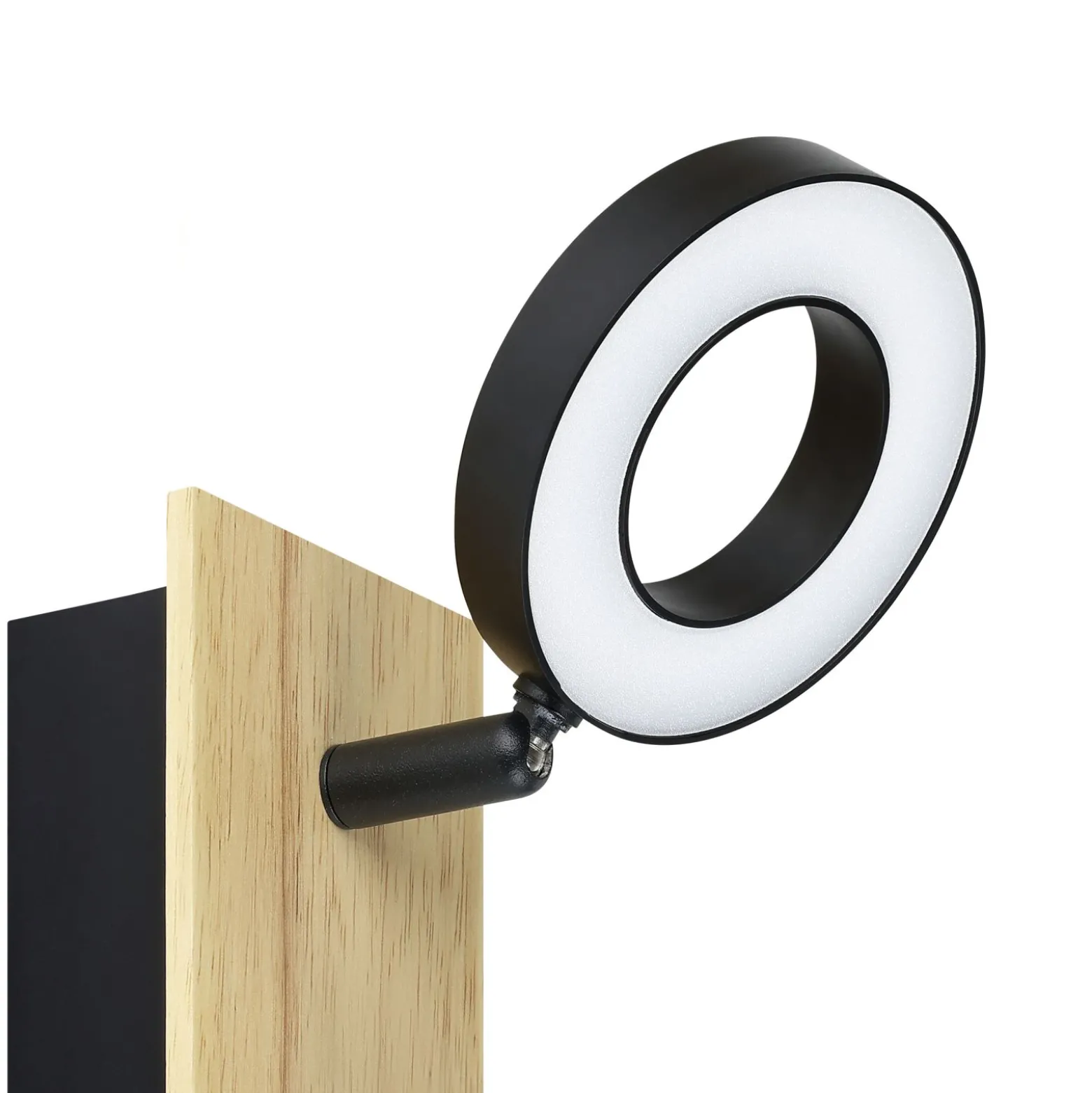 Eglo Vägglampa Rielves Trä Svart 4W 500lm - 830 Varm Vit