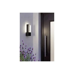 Eglo Vägglampa Riforano Aluminium Svart 5W 550lm - 830 Varm Vit | IP44