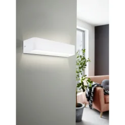 Eglo Vägglampa Sania 4 Aluminium Vit 12W 1400lm - 830 Varm Vit