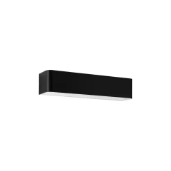 Eglo Vägglampa Sania 4 Aluminium Svart Vit 12W 1400lm - 830 Varm Vit | IP20