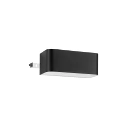 Eglo Vägglampa Sania 4 Aluminium Svart Vit 10W 1300lm - 830 Varm Vit | IP20