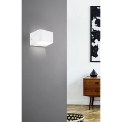Eglo Vägglampa Sania 4 Aluminium Vit 6W 670lm - 830 Varm Vit