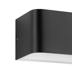 Eglo Vägglampa Sania 4 Aluminium Svart Vit 6W 670lm - 830 Varm Vit