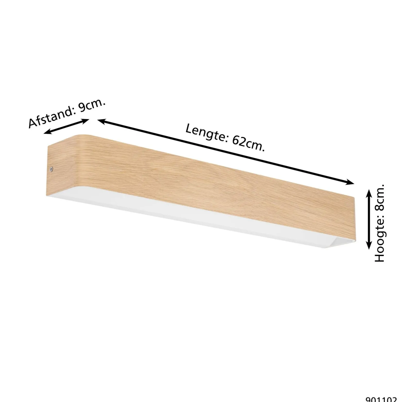 Eglo Vägglampa Sania 6 Stål Brun 265W 3200lm - 830 Varm Vit | IP44