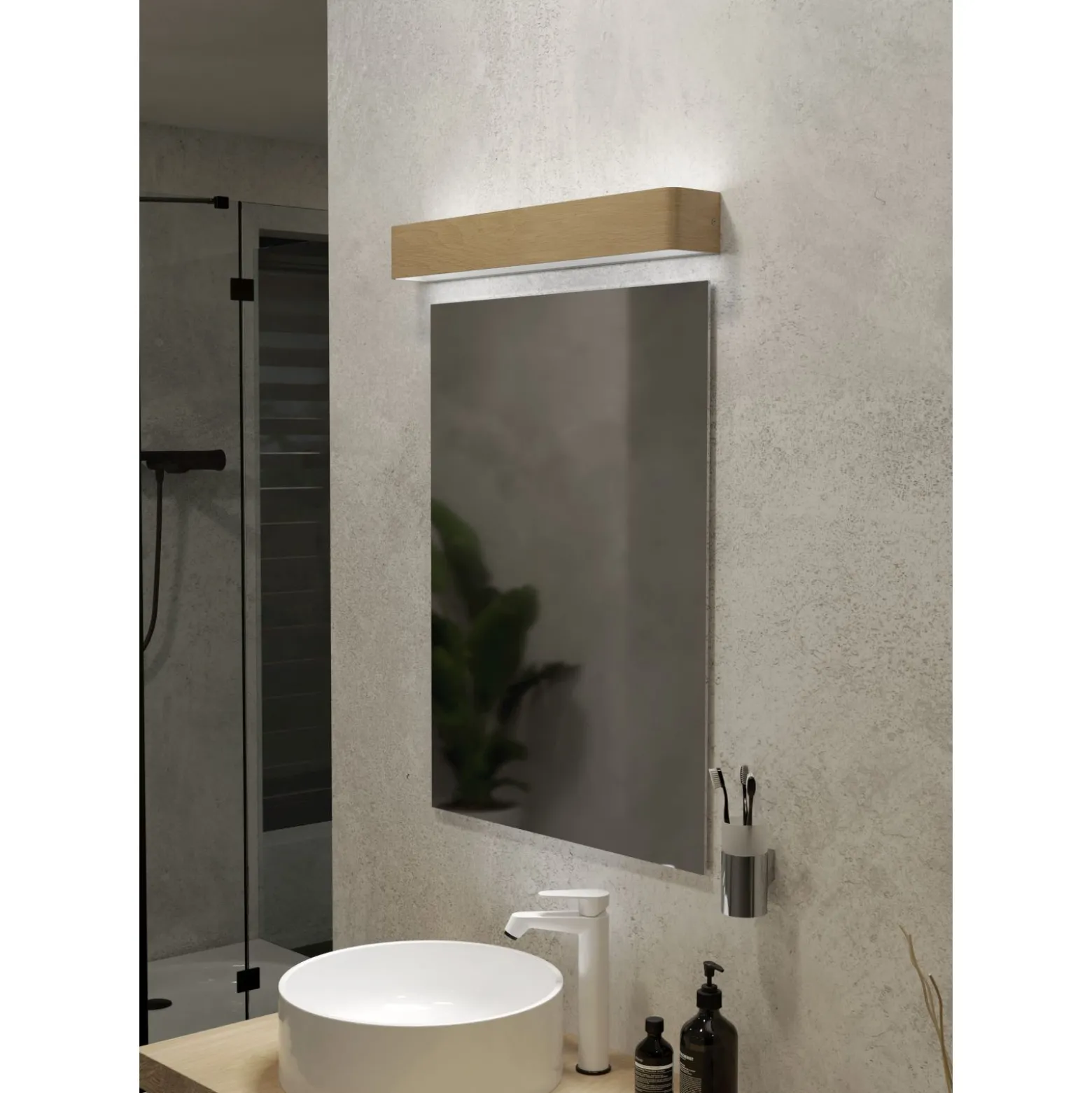 Eglo Vägglampa Sania 6 Stål Brun 265W 3200lm - 830 Varm Vit | IP44
