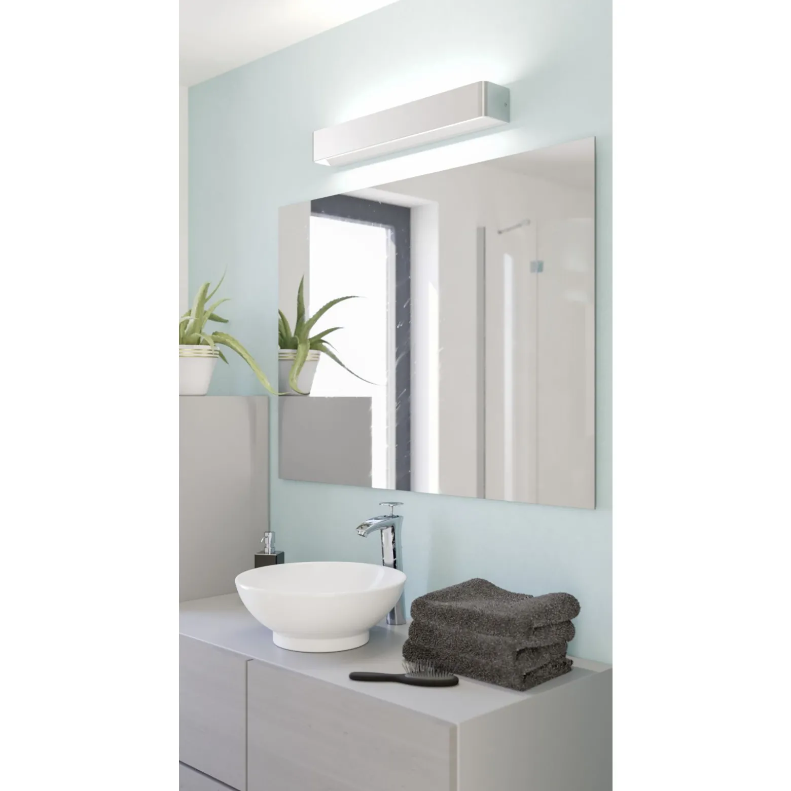 Eglo Vägglampa Sania 5 Stål 265W 3200lm - 830 Varm Vit | IP44