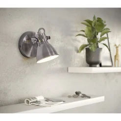 Eglo Vägglampa Seras Stål Beige 2W 250lm - 830 Varm Vit