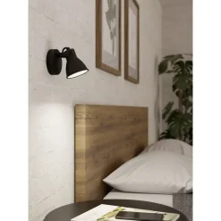 Eglo Vägglampa Seras 2 Stål Svart 2W 250lm - 830 Varm Vit
