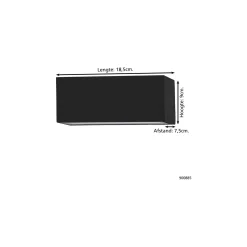 Eglo Vägglampa Spongano Aluminium Svart Up & Down 5W 600lm - 830-840-850-865 CCT | IP65