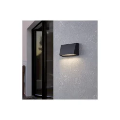 Eglo Vägglampa Spongano Aluminium Svart 9W 1100lm - 830-840-850-865 CCT | IP65