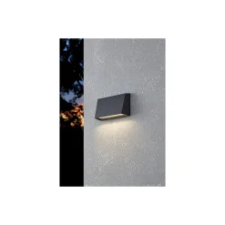 Eglo Vägglampa Spongano Aluminium Svart 9W 1100lm - 830-840-850-865 CCT | IP65