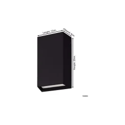 Eglo Vägglampa Spongano Aluminium Svart Up & Down 5W 600lm - 830-840-850-865 CCT | IP65