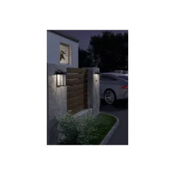 Eglo Vägglampa Suzzara Solar Svart 6W 800lm - 840 Kallvit | IP65 - Rörelsesensor