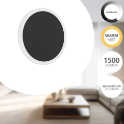 Eglo Vägglampa Talamello 1 Aluminium Svart Vit 12W 1450lm - 830 Varm Vit
