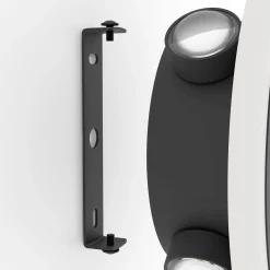 Eglo Vägglampa Talamello 1 Aluminium Svart Vit 12W 1450lm - 830 Varm Vit