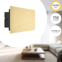 Eglo Vägglampa Talamello Aluminium Guld 6W 750lm - 830 Varm Vit