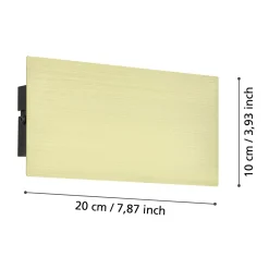 Eglo Vägglampa Talamello Aluminium Guld 6W 750lm - 830 Varm Vit