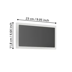 Eglo Vägglampa Talamello 1 Stål Svart 12W 1500lm - 830 Varm Vit