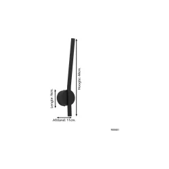 Eglo Vägglampa Taparita Stål Svart 11W 1236lm - 830 Varm Vit | IP65