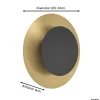 Eglo Vägglampa Tocina Stål Svart 11W 1300lm - 830 Varm Vit