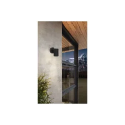 Eglo Vägglampa Tomelloso Utomhus Aluminium Svart | Passande för GU10
