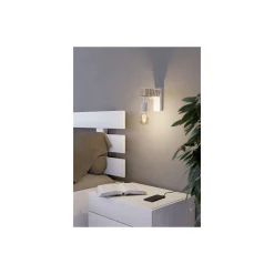 Eglo Vägglampa Townshend Stål Vit | IP20 - Passande för 1x E27