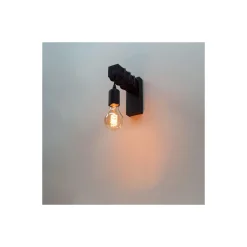 Eglo Vägglampa Townshend Trä Svart | Passande för E27