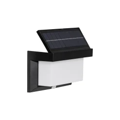 Eglo Vägglampa Utrera Solar Svart 800lm - 840 Kallvit | IP44 - Rörelsesensor