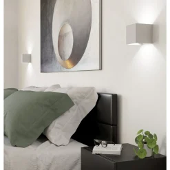 Eglo Vägglampa Valmontone Aluminium Vit 15W 400lm - 830 Varm Vit
