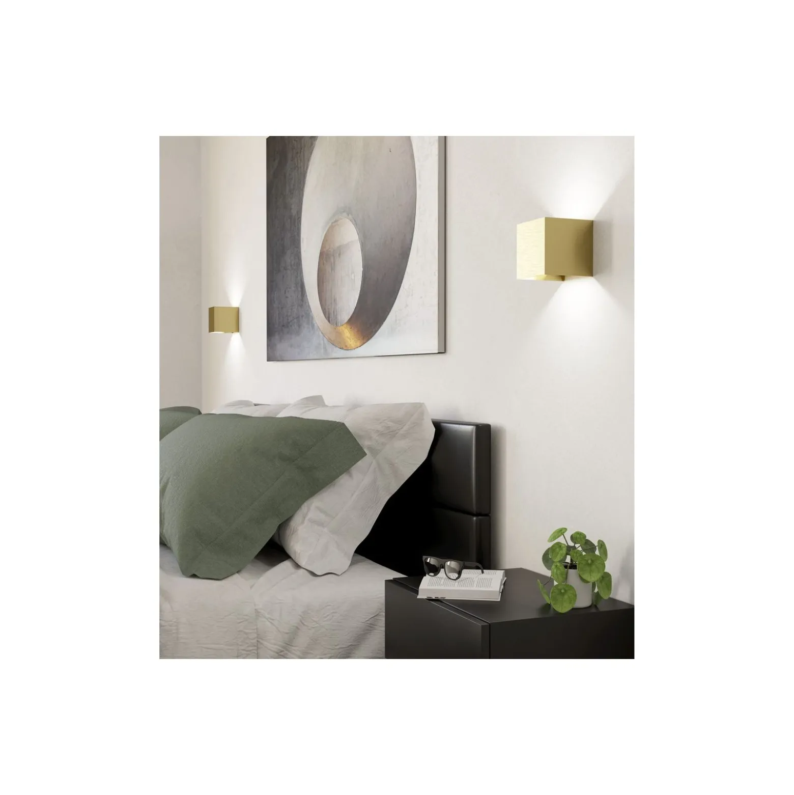Eglo Vägglampa Valmontone Aluminium Guld 1.5W 200lm - 830 Varm Vit | IP20