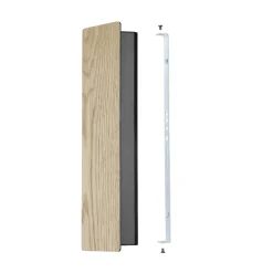 Eglo Vägglampa Zubialde Stål Svart Trä 12W 1550lm - 830 Varm Vit