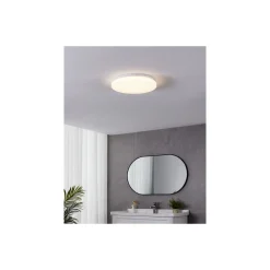 Eglo Vägg och Taklampa Frania-S Stål Vit 15W 1800lm - 830 Varm Vit | IP44