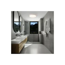 Eglo Vägg och Taklampa Frania-S Stål Vit 15W 1800lm - 830 Varm Vit | IP44
