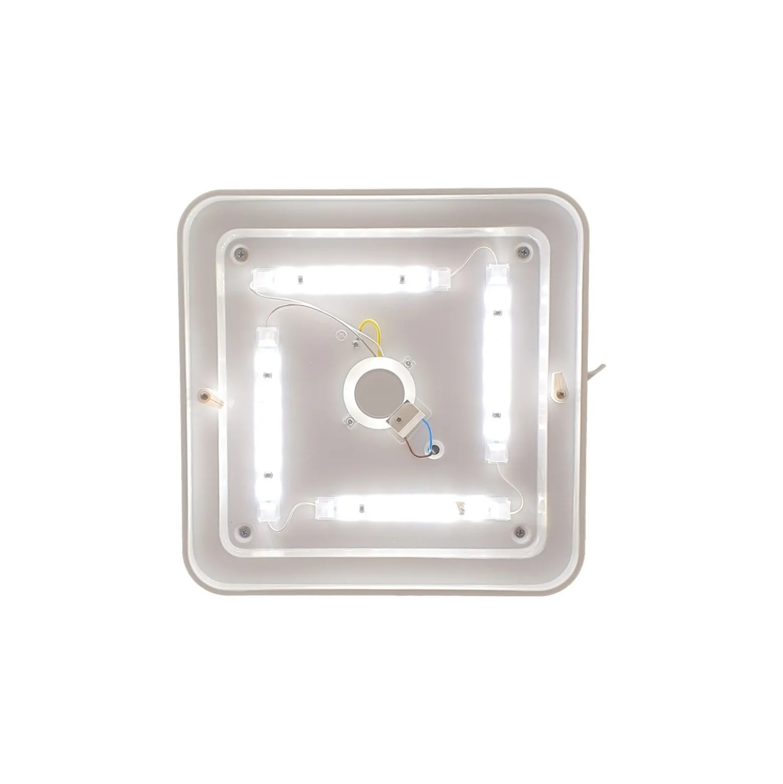 Eglo Vägg och Taklampa Frania Stål Vit 14.6W 1600lm - 830 Varm Vit | IP44