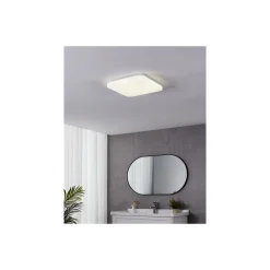 Eglo Vägg och Taklampa Frania-S Stål Vit 14.6W 1600lm - 840 Kallvit | IP44