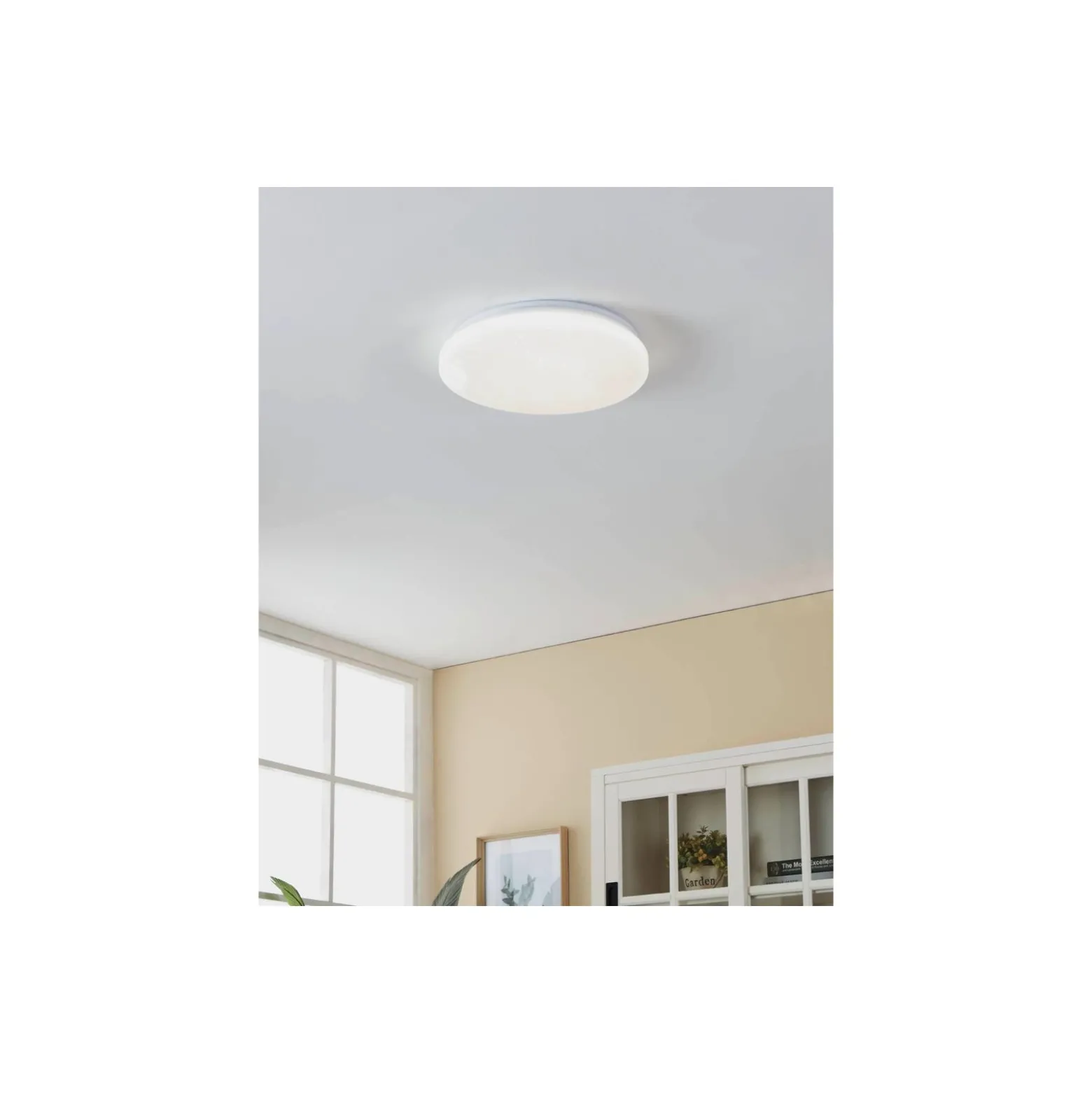 Eglo Vägg och Taklampa Frania-S Stål Vit 18W 1850lm - 840 Kallvit | IP44